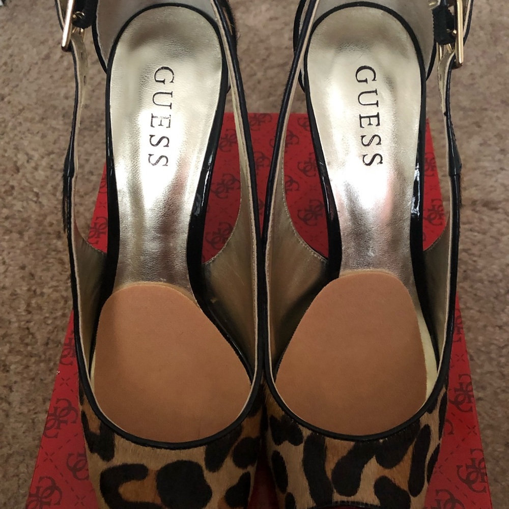 Guess Hondolie Slingback Peeptoe Pumps
